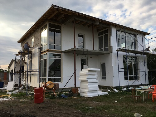 Утепление пенопластом наружных стен в Минске